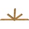 Ekena Millwork Kennewick Rough Sawn Timber Gable Bracket, Western Red Cedar, 72"W x 39"H x 2"D x 4"F, 13/12 Pitch GBW072X39X0204KEN00RWR - alternate 4